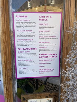 menu at Mood in Watford