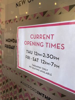 opening hours at Mood in Watford
