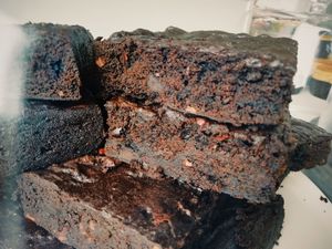 Vegan Chocolate Brownies at Mood in Watford