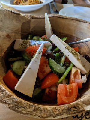 Vegan Greek Salad at d'Angelo in Mykonos