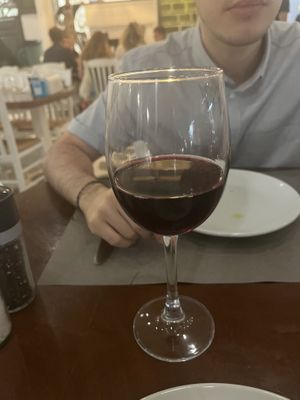 House red wine  at d'Angelo in Mykonos