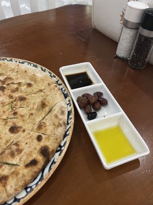 Focaccia   at d'Angelo in Mykonos