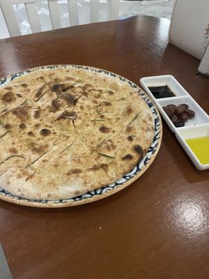 Focaccia   at d'Angelo in Mykonos