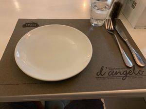 Love the table setup at d'Angelo in Mykonos