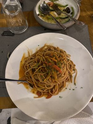 Penne Al burro  at d'Angelo in Mykonos