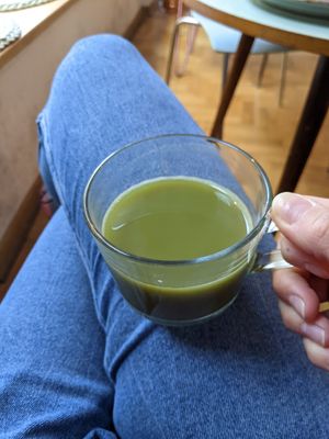 Matcha green tea at Super Donkey in Belgrade