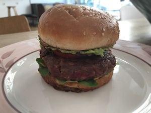 Super veggie burger🌟 at Super Donkey in Belgrade