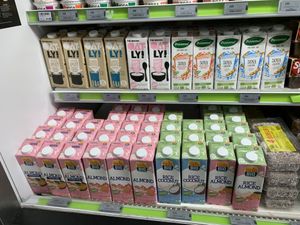 Plant based milks at 10-11 in Reykjavik