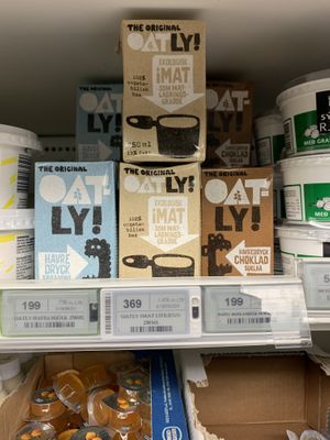Plant based flavoured milk poppers at 10-11 in Reykjavik