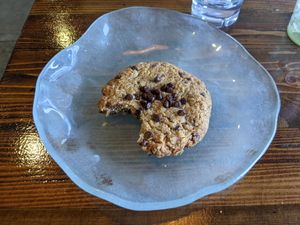 Vegan Oatmeal Chocolate Chip Cookie is to die for! at CRAFTkitchen in Henderson