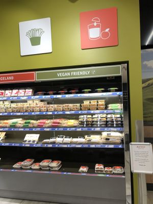 Most items in this section were not vegan.  at KEF - Mathús in Keflavik