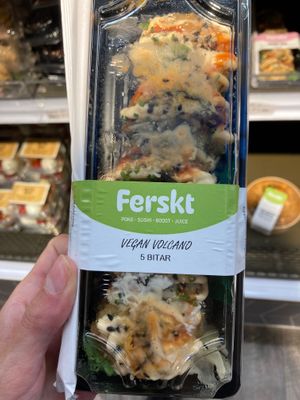 Vegan sushi  at KEF - Mathús in Keflavik