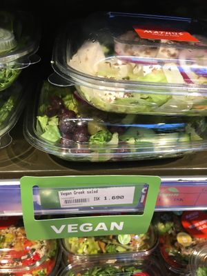 So many vegan things! at KEF - Mathús in Keflavik