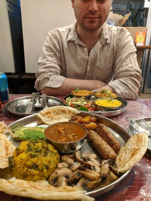 Indian platter ( I think that's the name) at En Root in South West London
