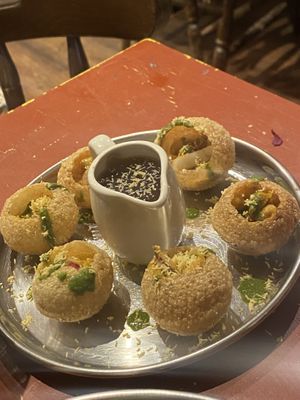 Delicious tasting Pan Puri  at En Root in South West London