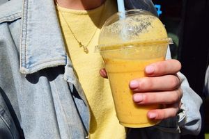 Mango lassi at En Root in South West London