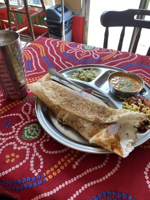 Masala dosa  at En Root in South West London