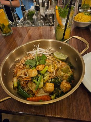 Veganized pad thai at Kin + Deum in South East London