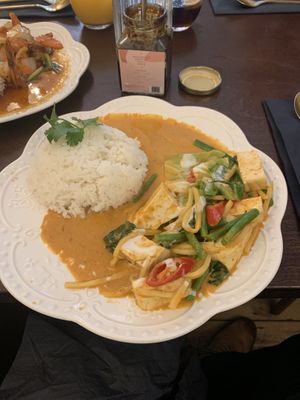 Tofu red curry   at Kin + Deum in South East London