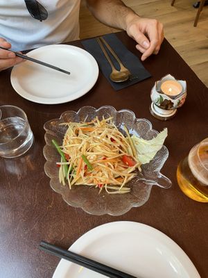 Papaya salad 🌶 at Kin + Deum in South East London