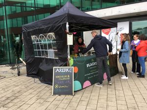 Food stall at Mr. Plaenty in Amsterdam