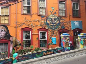 The location (august 2019) at Mercado Vegano Valpo in Valparaiso