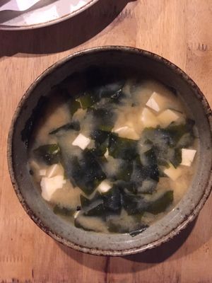 Miso soup at Bong Bonlai at YK Art House in Phnom Penh