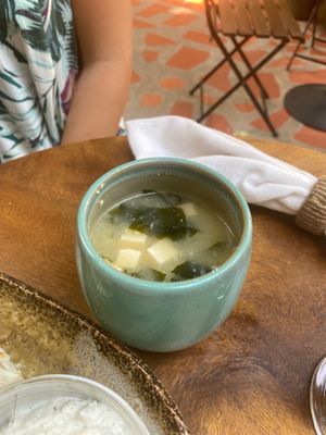 Miso soup at Bong Bonlai at YK Art House in Phnom Penh