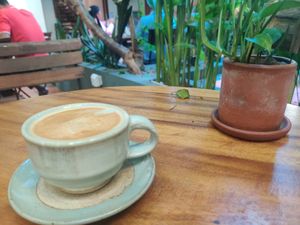 Decent latte at Bong Bonlai at YK Art House in Phnom Penh