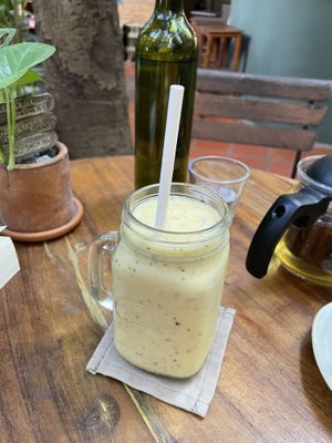 Passion mango smoothie, $2.50  at Bong Bonlai at YK Art House in Phnom Penh