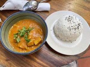 Pumpkin and mushroom amok, $4.75  at Bong Bonlai at YK Art House in Phnom Penh