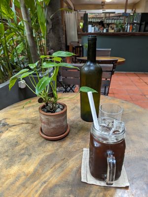Iced Americano at Bong Bonlai at YK Art House in Phnom Penh