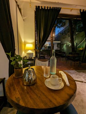 Hot green tea 🍵 at Bong Bonlai at YK Art House in Phnom Penh