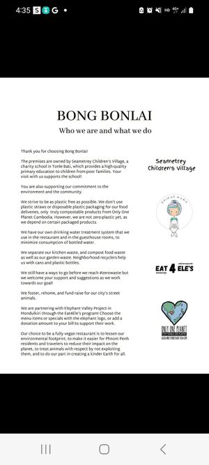 They are also big on giving back to the community at Bong Bonlai at YK Art House in Phnom Penh