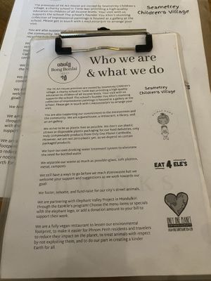 Menu (Mar 2024)  at Bong Bonlai at YK Art House in Phnom Penh