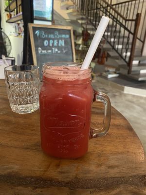 Watermelon juice  at Bong Bonlai at YK Art House in Phnom Penh