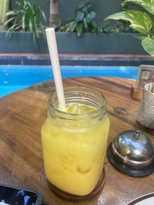 Mango passion juicee  at Bong Bonlai at YK Art House in Phnom Penh