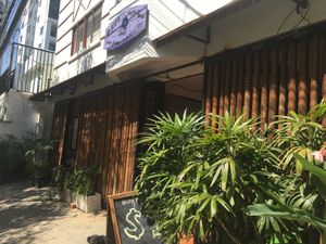 banner at Bong Bonlai at YK Art House in Phnom Penh