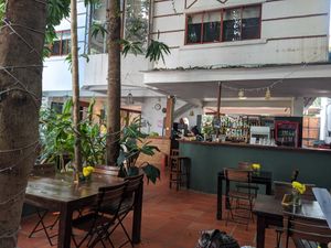 The dining area at Bong Bonlai at YK Art House in Phnom Penh