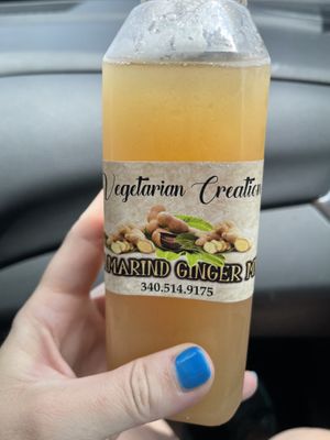 Tamarind ginger drink   at Vegetarian Creation Inc in St Croix
