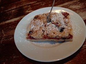 Johannisbeerkuchen at Kult in Wurzburg