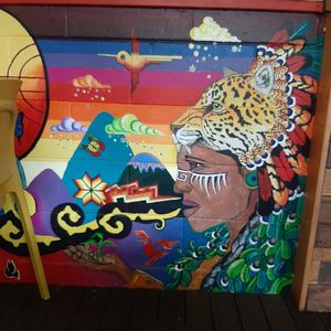 Mural at La Fonda Latina in Kuranda