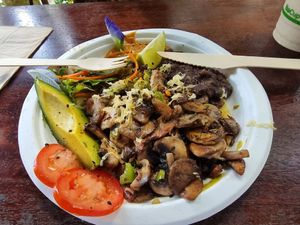 Vegan breakfast at La Fonda Latina in Kuranda