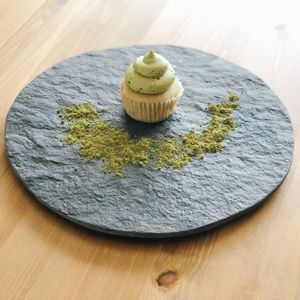 Vanilla Cupcake with Matcha Frosting at Big Fat Lion Bakeshop in Kelowna