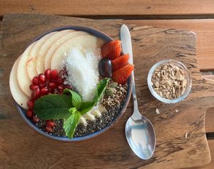 Tropical bowl at Organic Smoothie Bowl & Cafe - Lazimpat in Kathmandu
