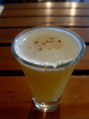 Powerful shot with bee pollen.Some more can be added.Still very energetic shot!!!100rs at Organic Smoothie Bowl & Cafe - Lazimpat in Kathmandu