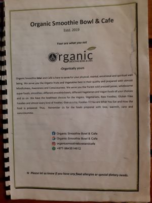  at Organic Smoothie Bowl & Cafe - Lazimpat in Kathmandu