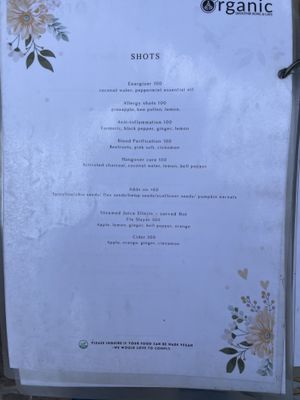 Menu  at Organic Smoothie Bowl & Cafe - Lazimpat in Kathmandu