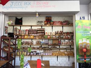 Local spices, jams, teas & more at Kampot Juice Box in Kampot