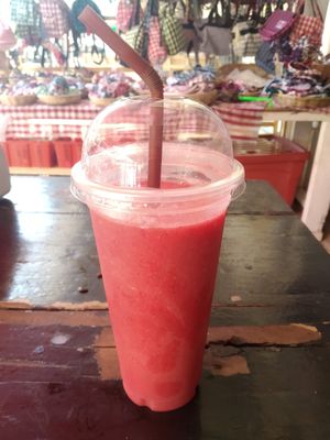 Yummy shake (forgot the name) at Kampot Juice Box in Kampot
